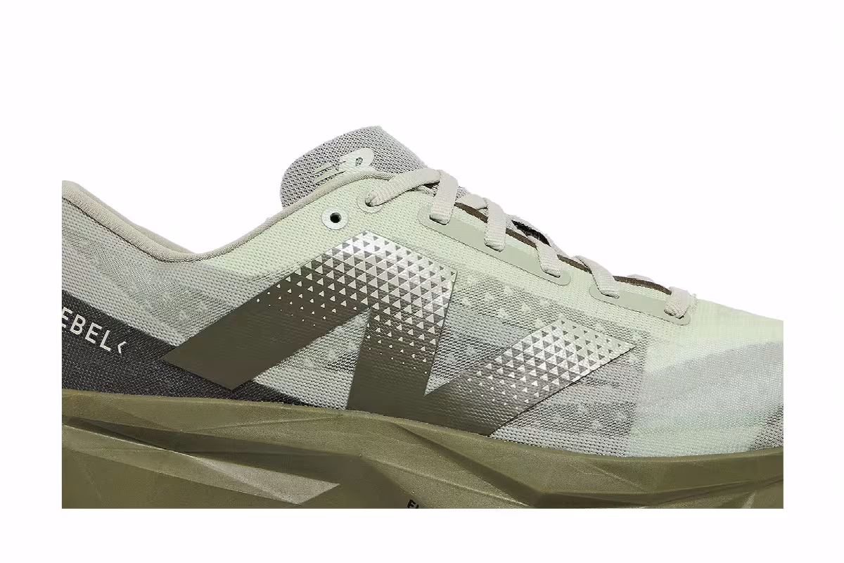 New Balance FuelCell Rebel v4 Olivine Dark Camo, view 3