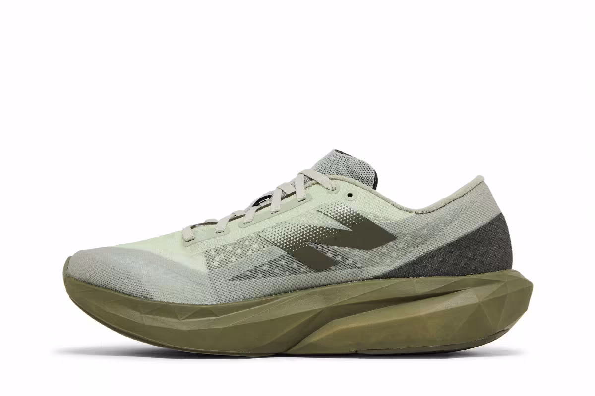 New Balance FuelCell Rebel v4 Olivine Dark Camo, view 4