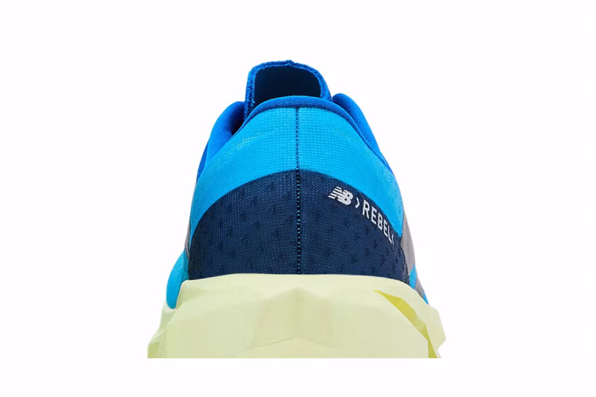 New Balance FuelCell Rebel v4 2E Wide Spice Blue Limelight, view 8