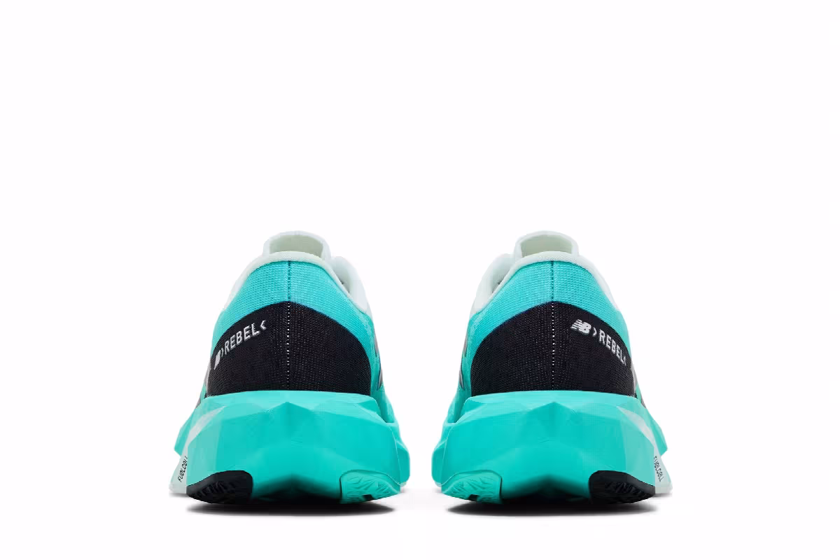 New Balance Women's FuelCell Rebel v4 Wide Cyber Jade, view 7