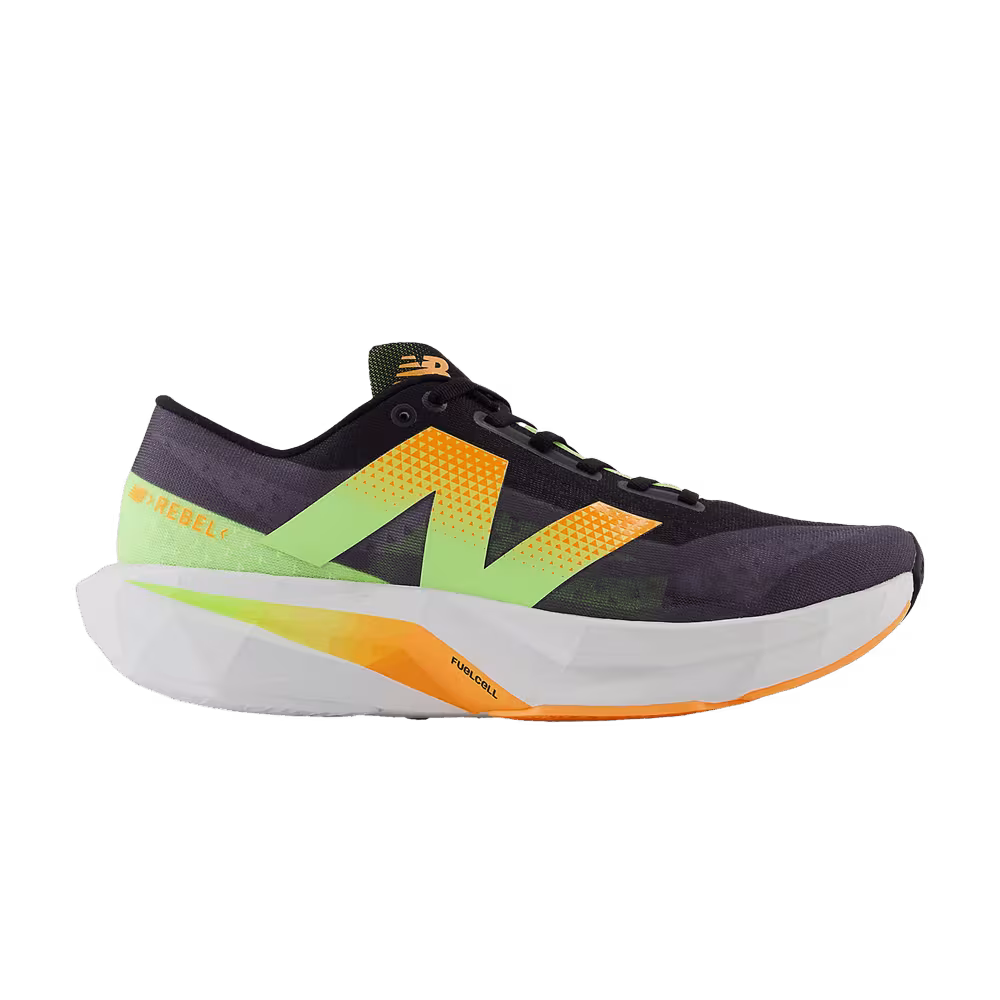 New Balance FuelCell Rebel v4 2E Wide Black White Peach