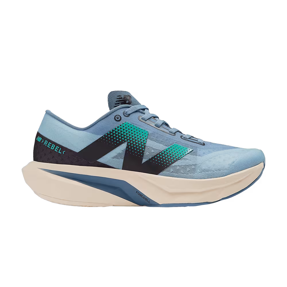 New Balance FuelCell Rebel v4 2E Wide Heron Blue Chrome Blue