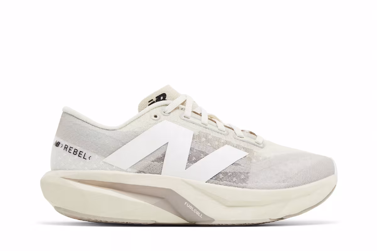 Sydney McLaughlin-Levrone x New Balance Women's FuelCell Rebel v4 Linen Moonrock, view 2