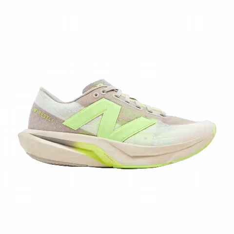New Balance Wmns FuelCell Rebel v4 'Moonrock Bleached Lime Glo'