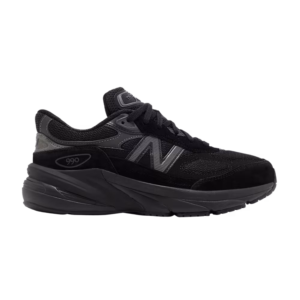 New Balance 990v6 Big Kid Black Metallic