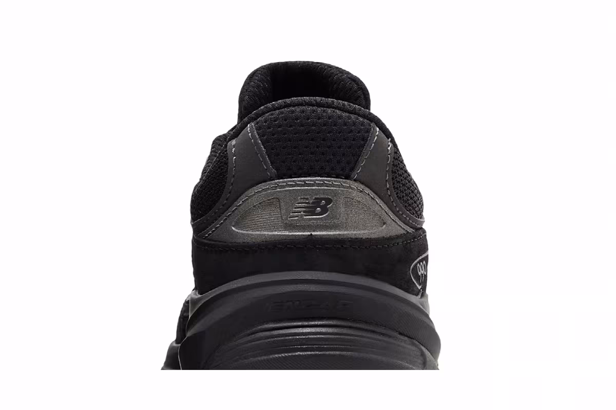 New Balance 990v6 Big Kid Black Metallic, view 8