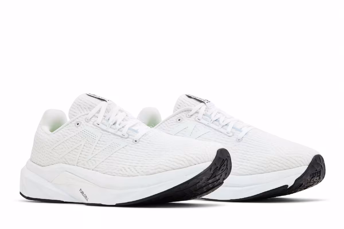 New Balance FuelCell Propel v5 White Black, view 9