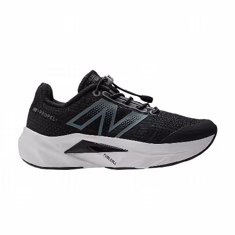 New Balance FuelCell Propel v5 Bungee Lace Little Kid 'Black Steel'