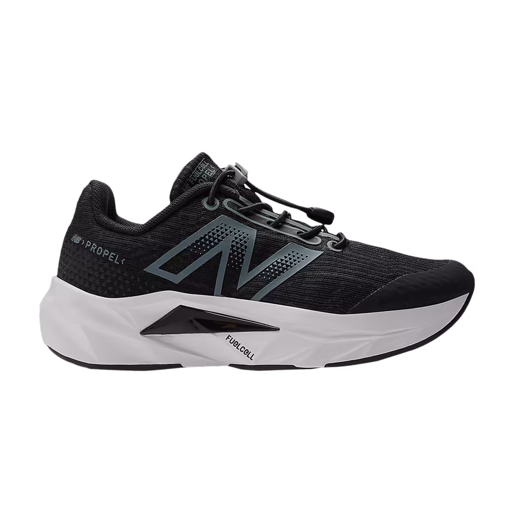 New Balance FuelCell Propel v5 Bungee Lace Little Kid Black Steel