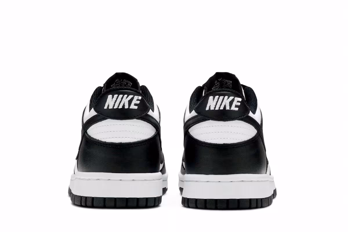 Nike Dunk Low GS Black White, view 7