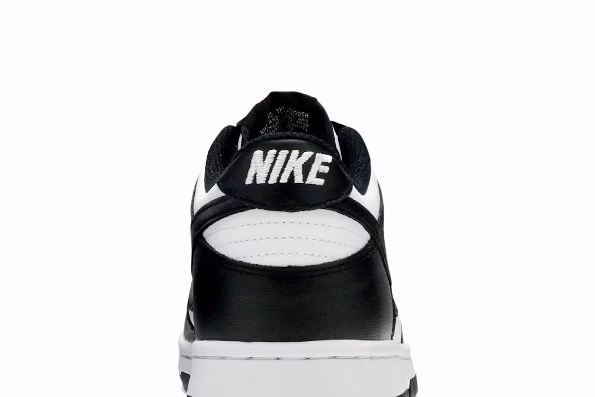 Nike Dunk Low GS Black White, view 8