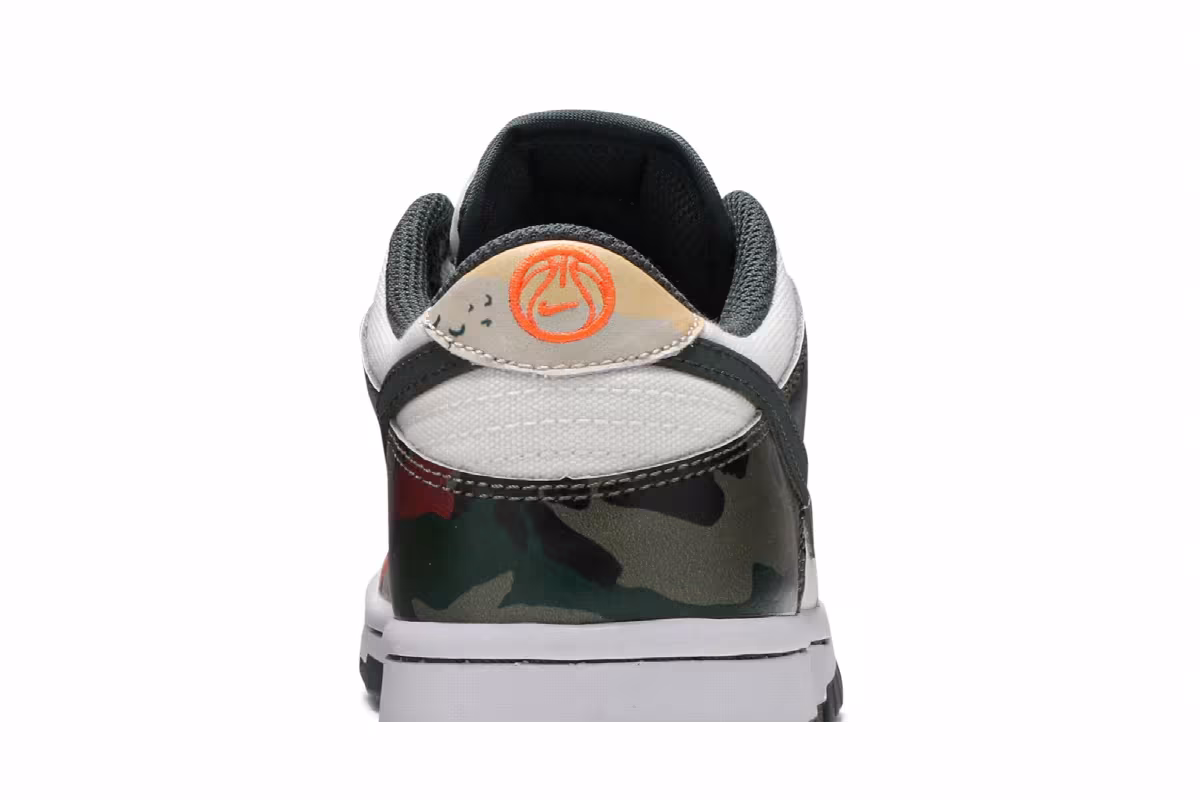 Nike Dunk Low SE GS Sail Multi-Camo, view 8