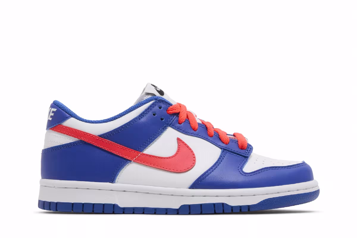 Nike Dunk Low GS Game Royal Crimson, view 2