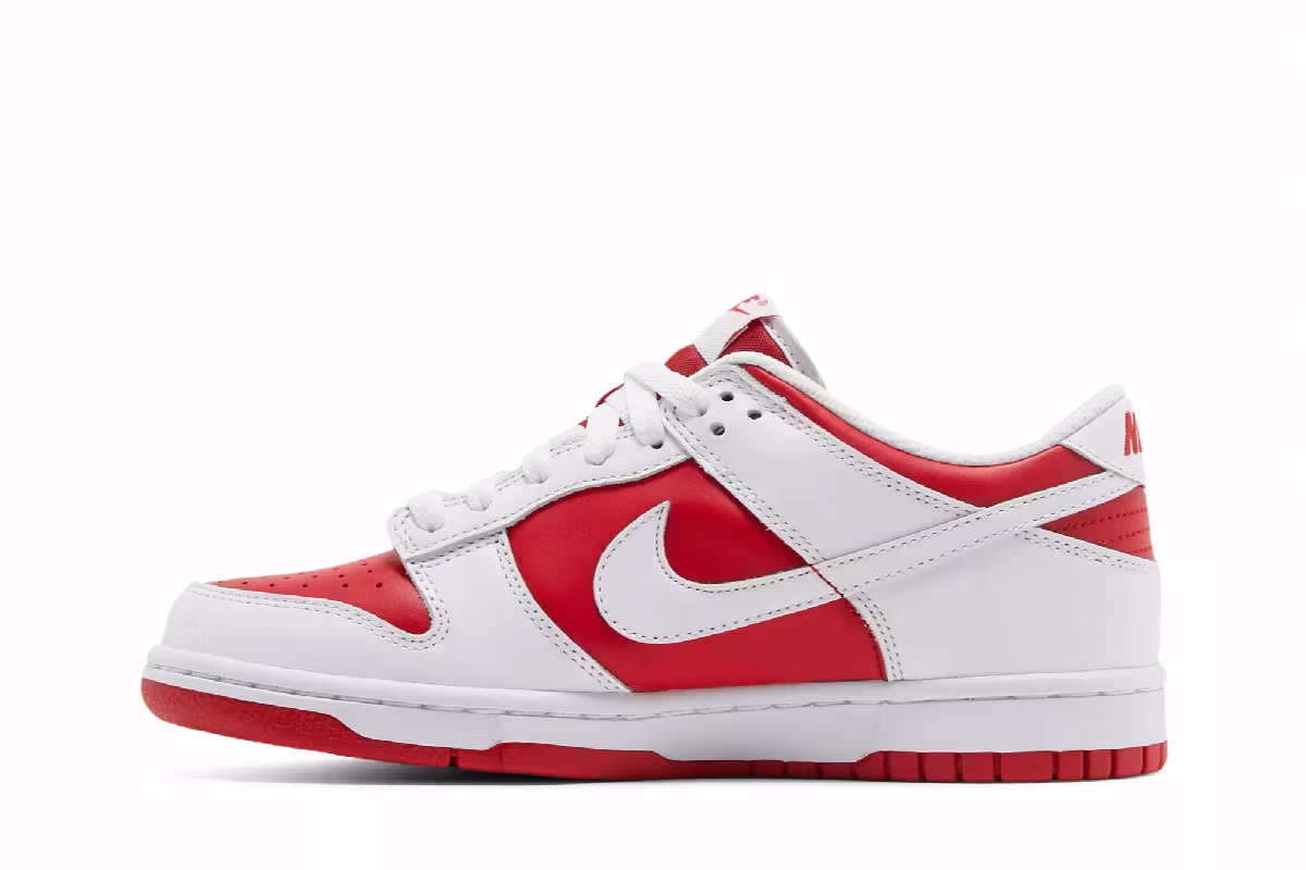 Nike Dunk Low GS Championship Red, view 4