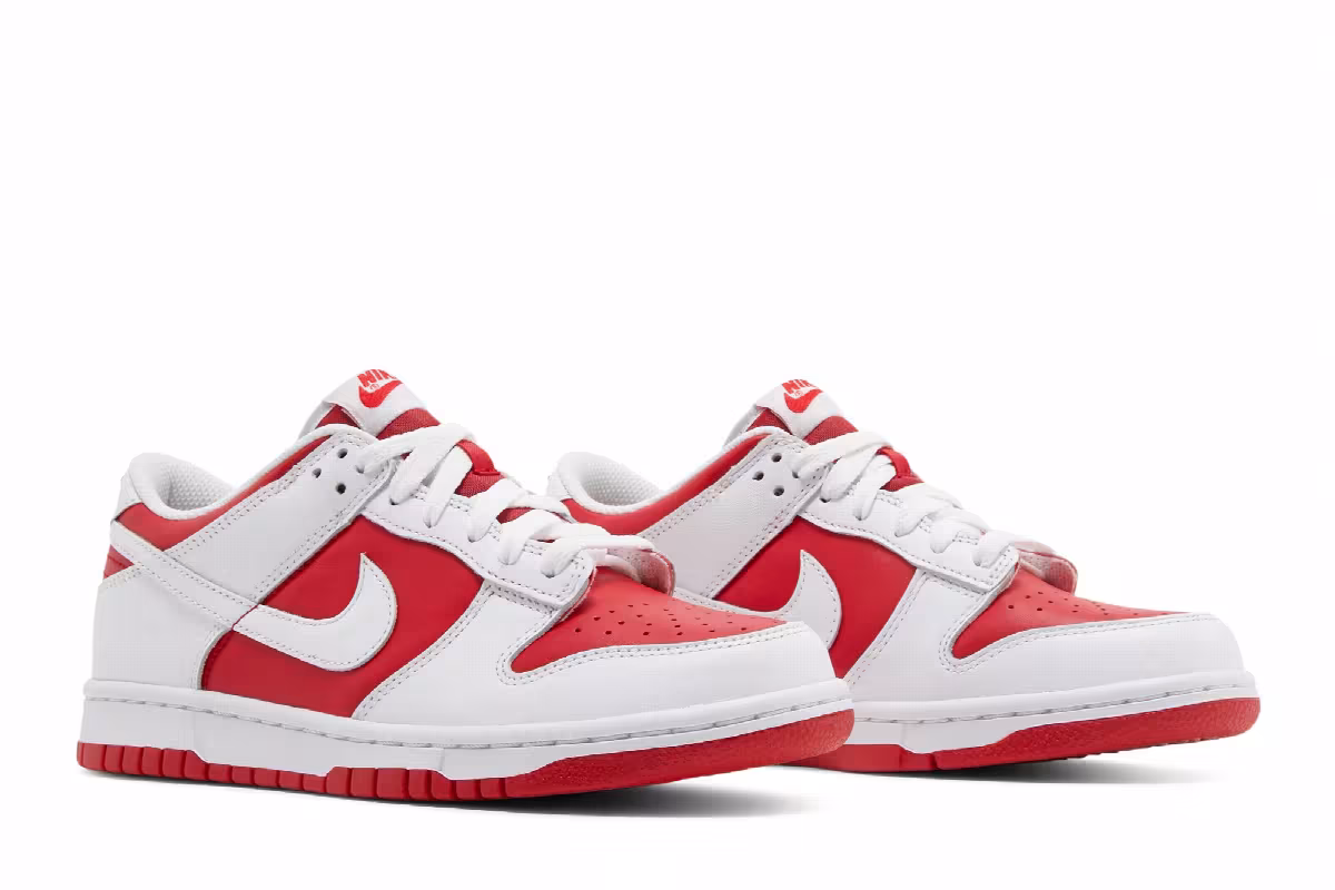 Nike Dunk Low GS Championship Red, view 9