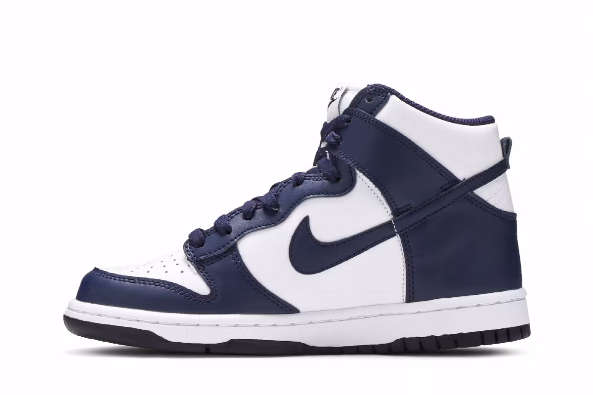 Nike Dunk High GS Midnight Navy, view 4