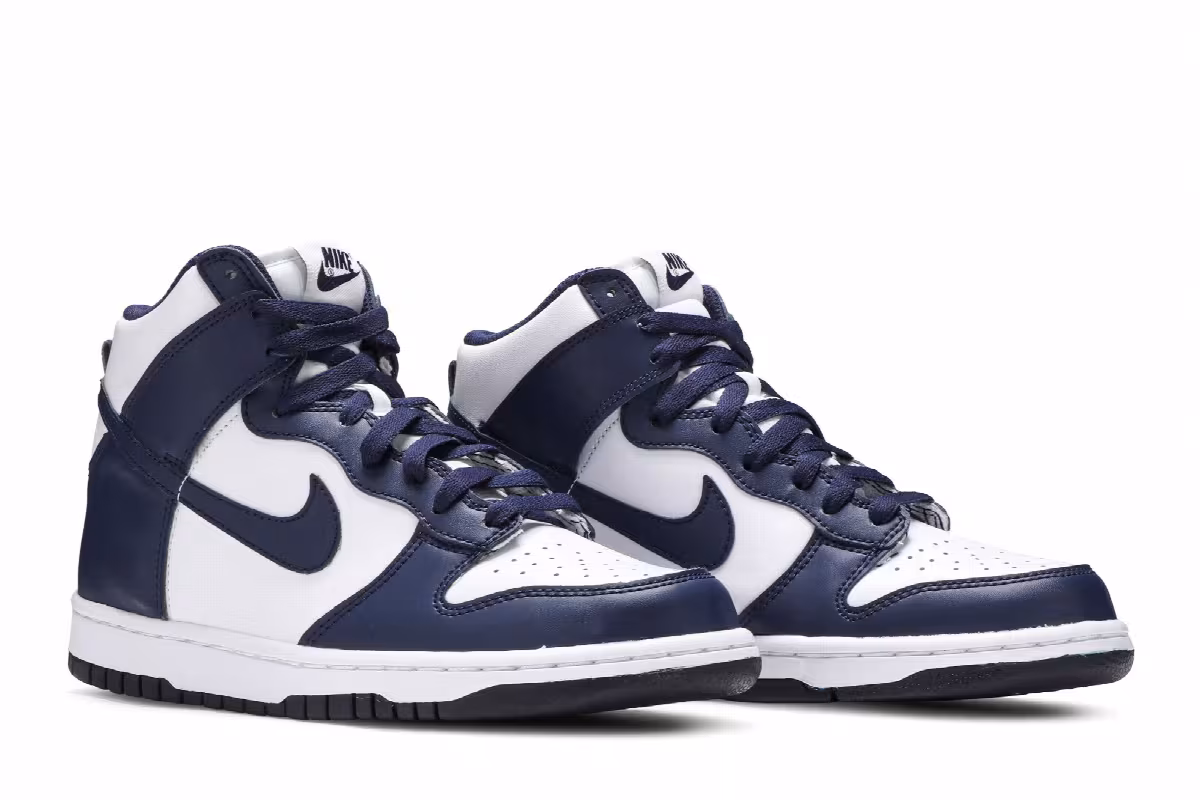 Nike Dunk High GS Midnight Navy, view 9