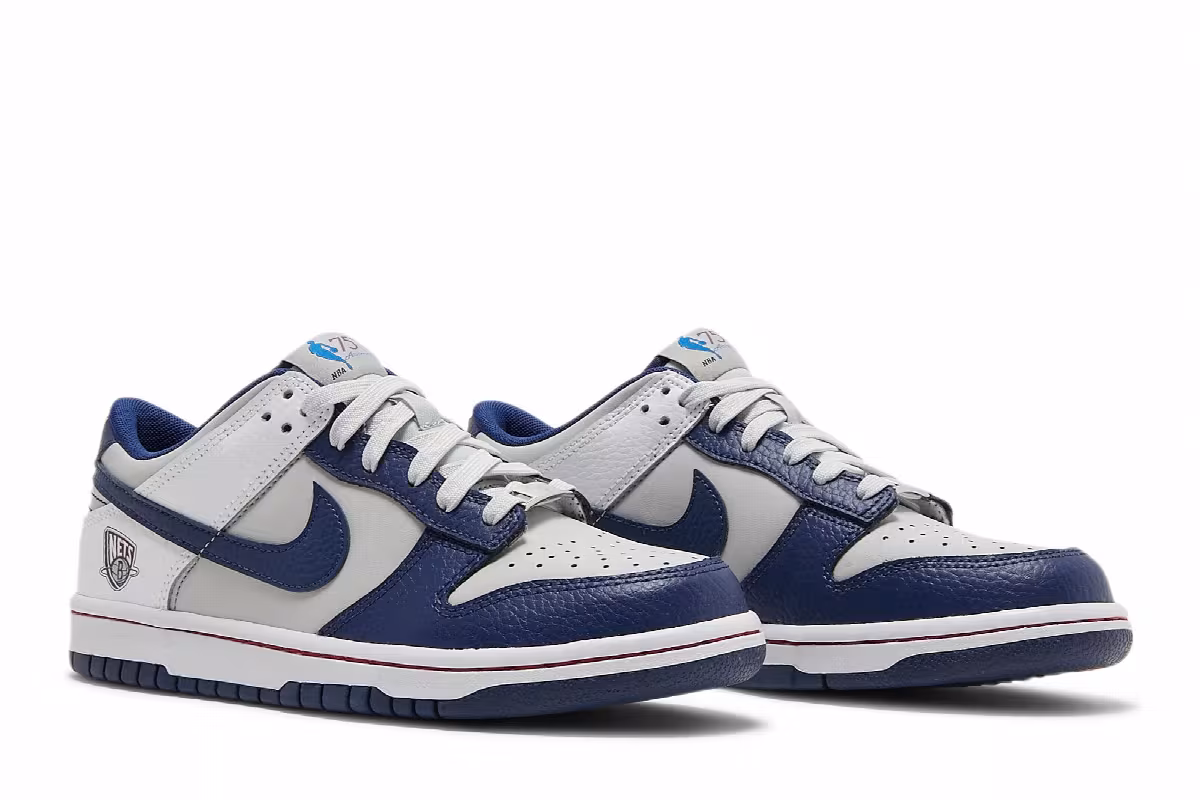 NBA x Nike Dunk Low EMB GS 75th Anniversary - Nets, view 9
