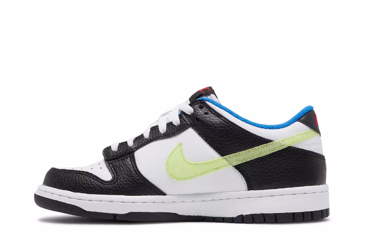 Nike Dunk Low GS White Light Lemon Twist, view 4