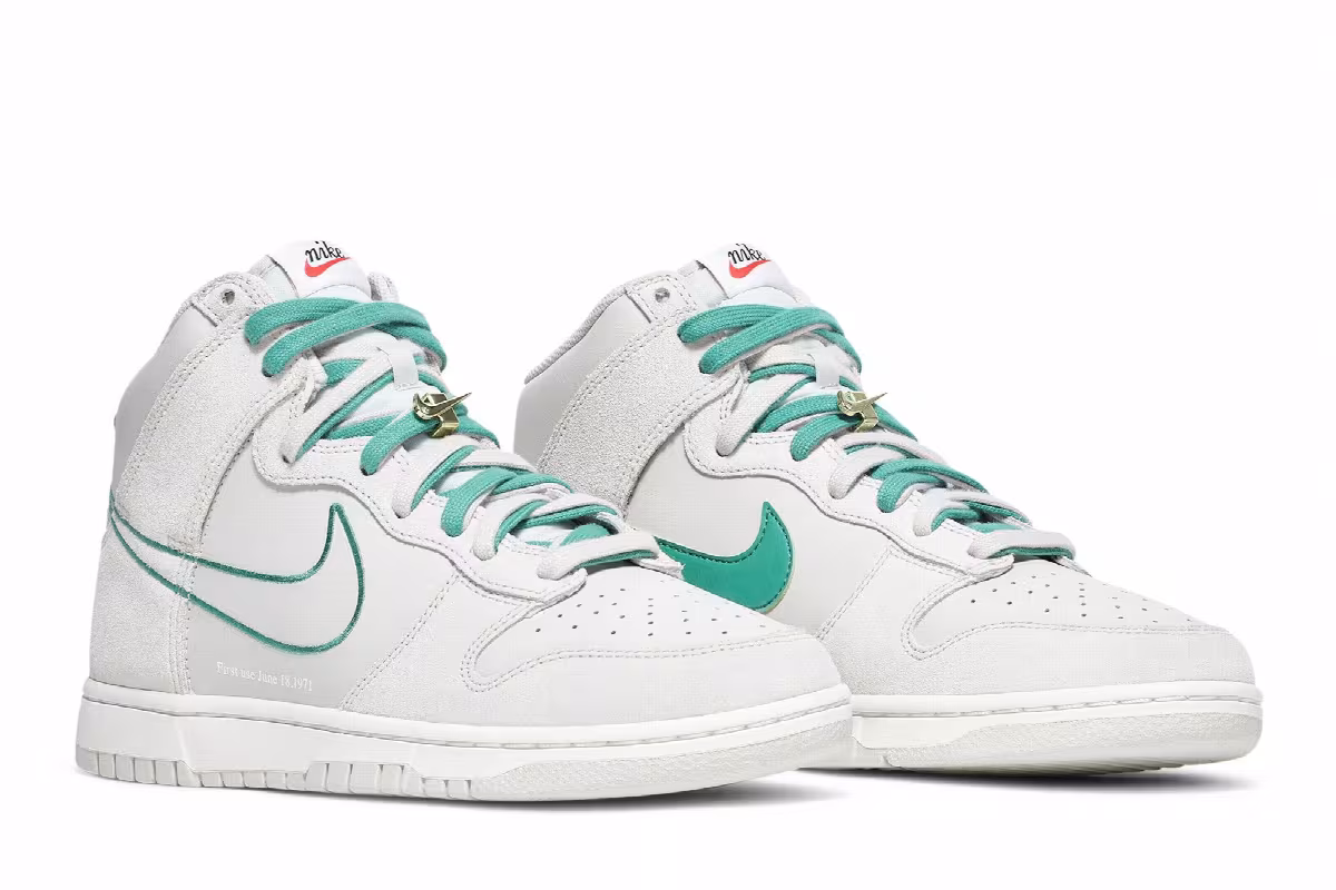 Nike Dunk High SE GS First Use Pack - Green Noise, view 9