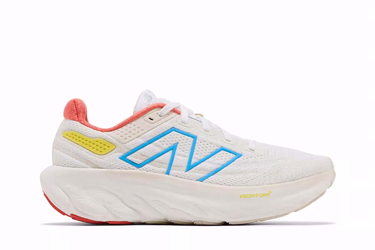 New Balance Women's Fresh Foam X 1080v13 Sea Salt Gulf Red, view 2