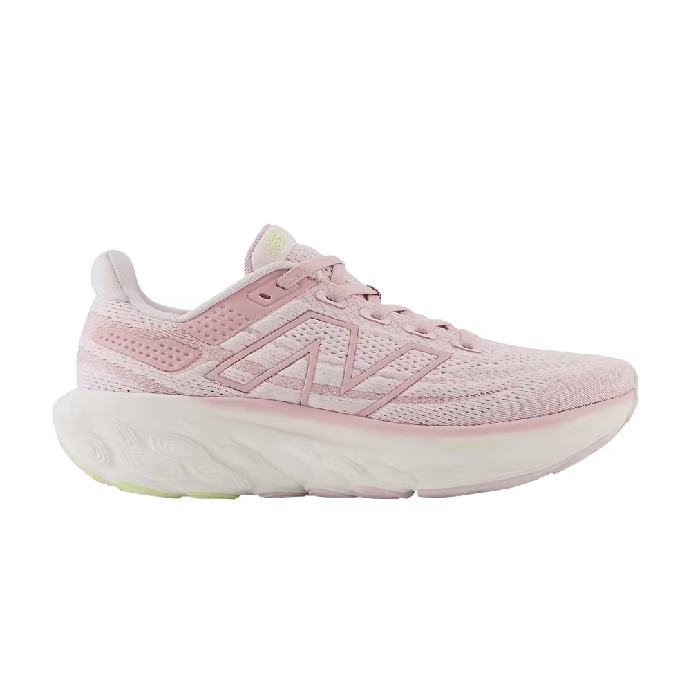 New Balance Women's Fresh Foam X 1080v13 Wide Pink Granite Limelight