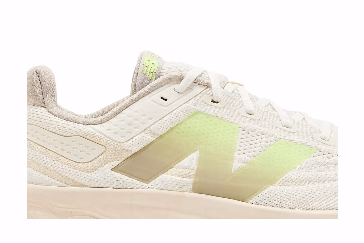 New Balance Fresh Foam X 1080v13 2E Wide Moonrock Bleached Lime Glo, view 3