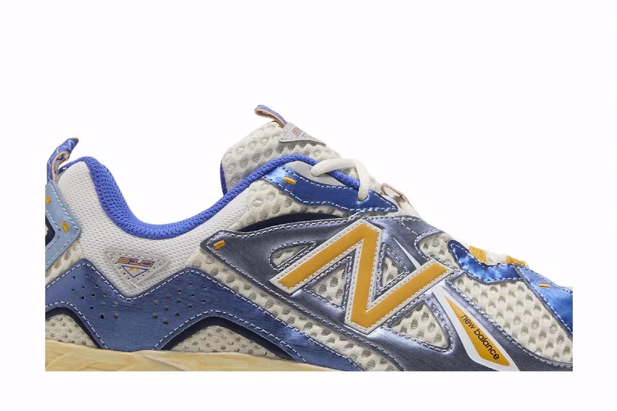 YESEYESEE x New Balance 610 Atlantic Blue Varsity Gold, view 3
