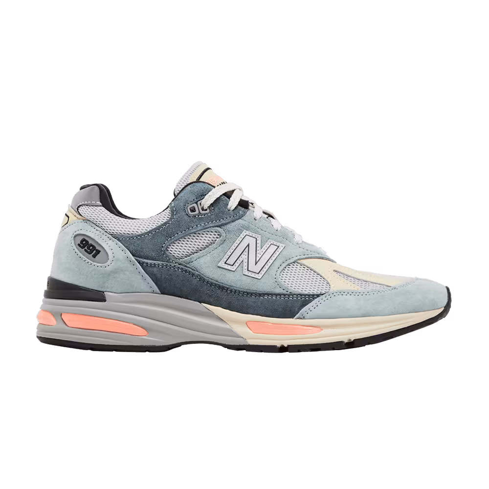 New Balance 991v2 Made In England Silver Blue Turbulence