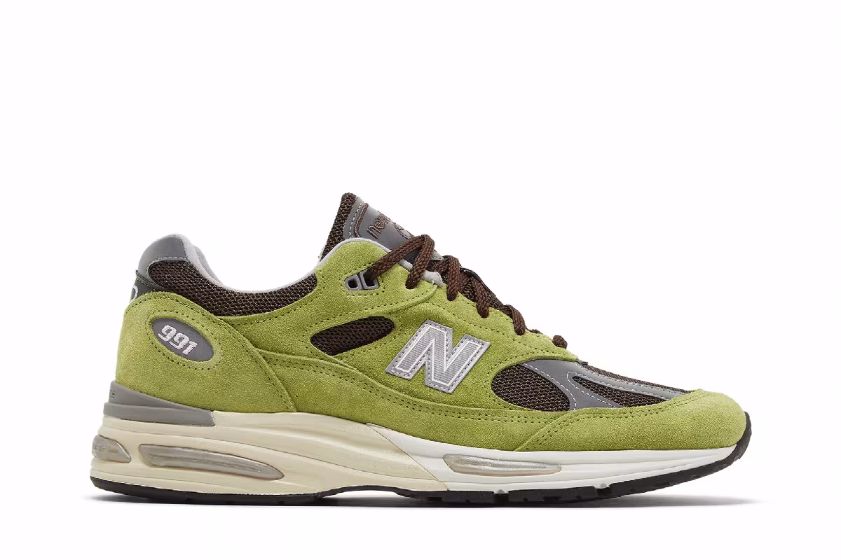Danielle Cathari x New Balance 991v2 Made in England Matcha, view 2