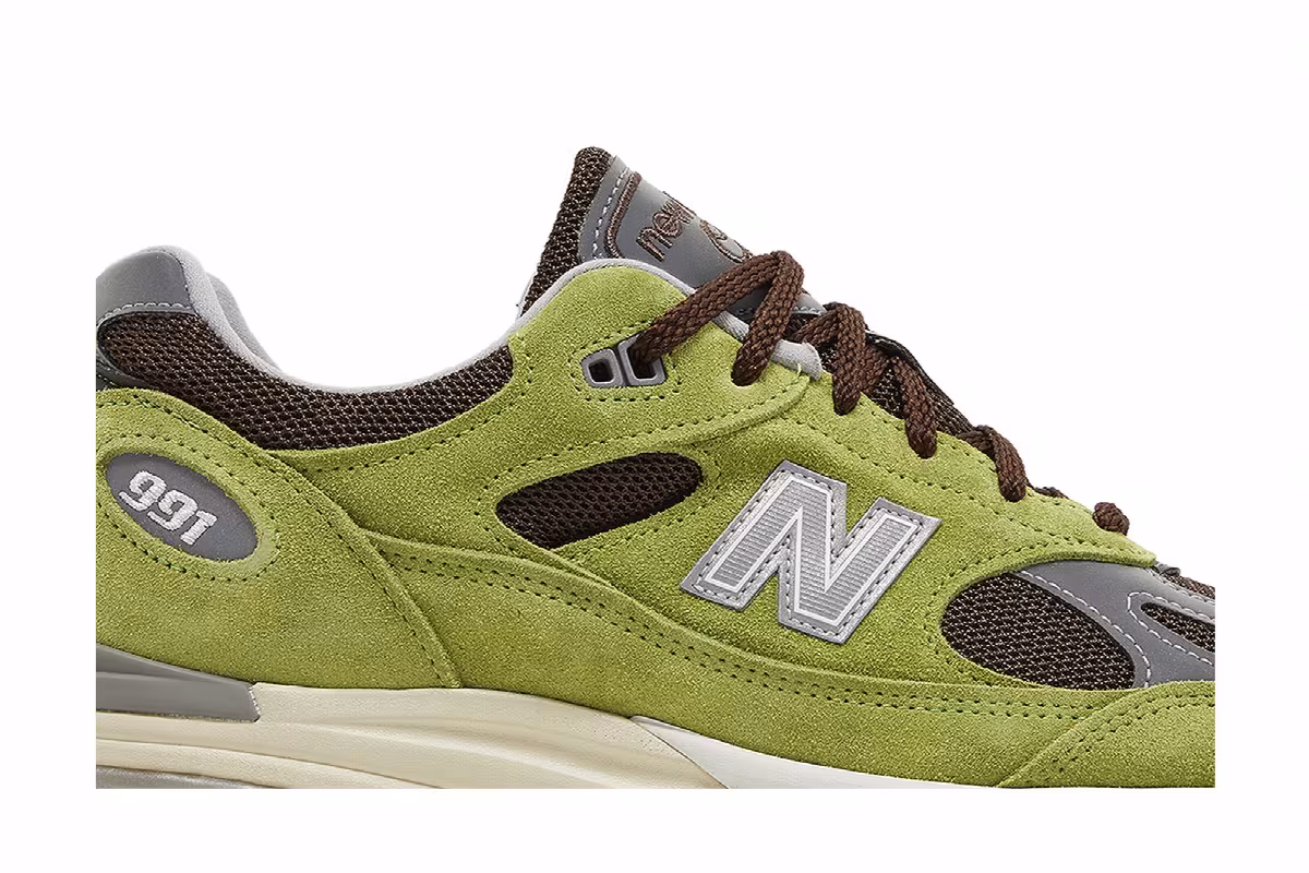 Danielle Cathari x New Balance 991v2 Made in England Matcha, view 3