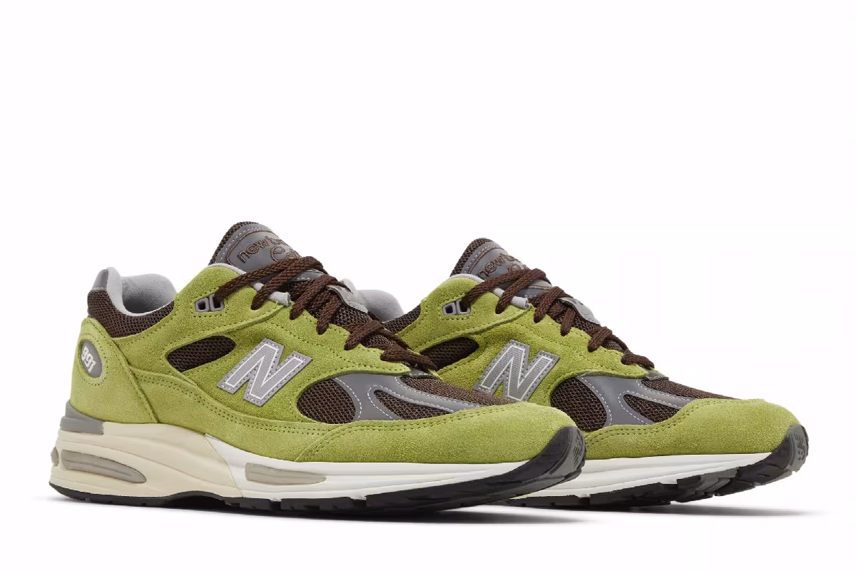 Danielle Cathari x New Balance 991v2 Made in England Matcha, view 9