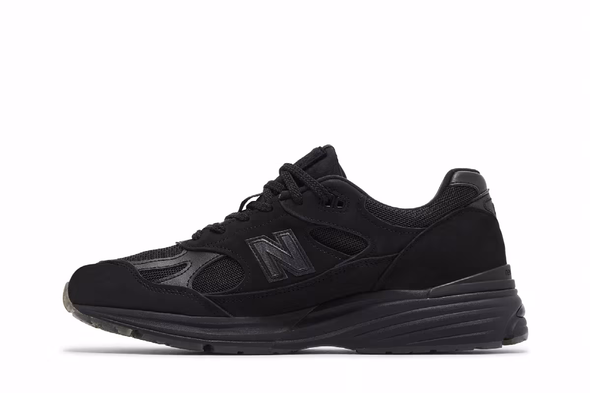 Stone Island x New Balance 991v2 Made in England Ghost Pack - Black, view 4
