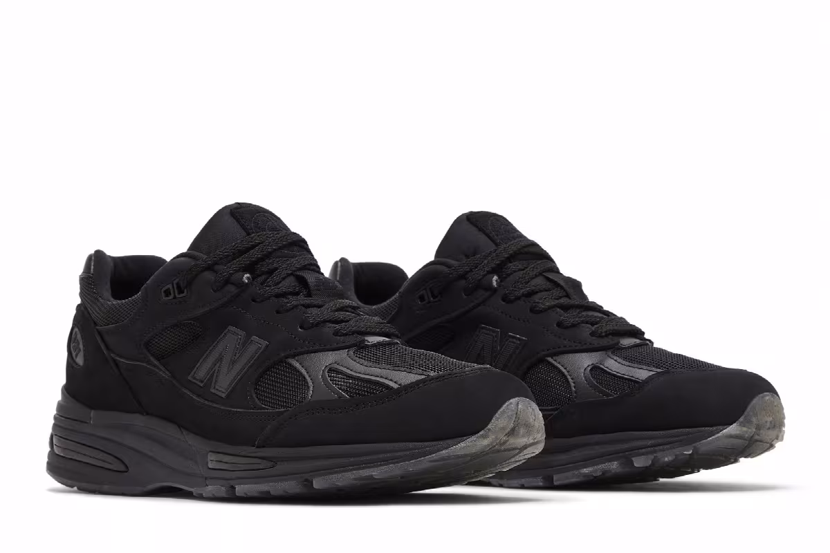 Stone Island x New Balance 991v2 Made in England Ghost Pack - Black, view 9
