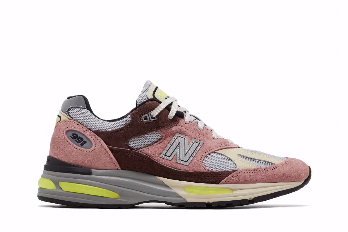 New Balance 991v2 Made in England Rosewood, view 2