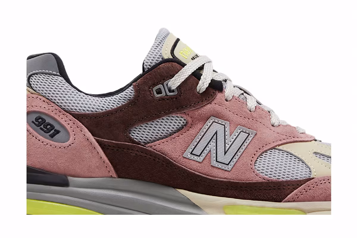 New Balance 991v2 Made in England Rosewood, view 3