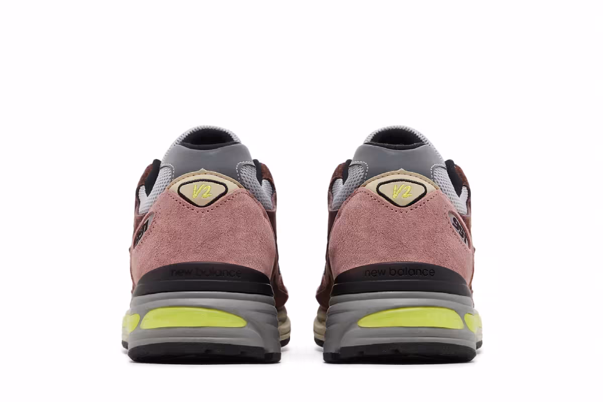 New Balance 991v2 Made in England Rosewood, view 7