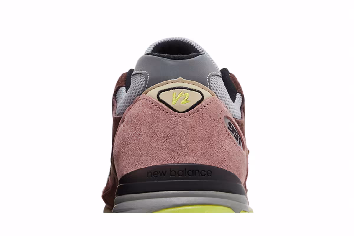 New Balance 991v2 Made in England Rosewood, view 8