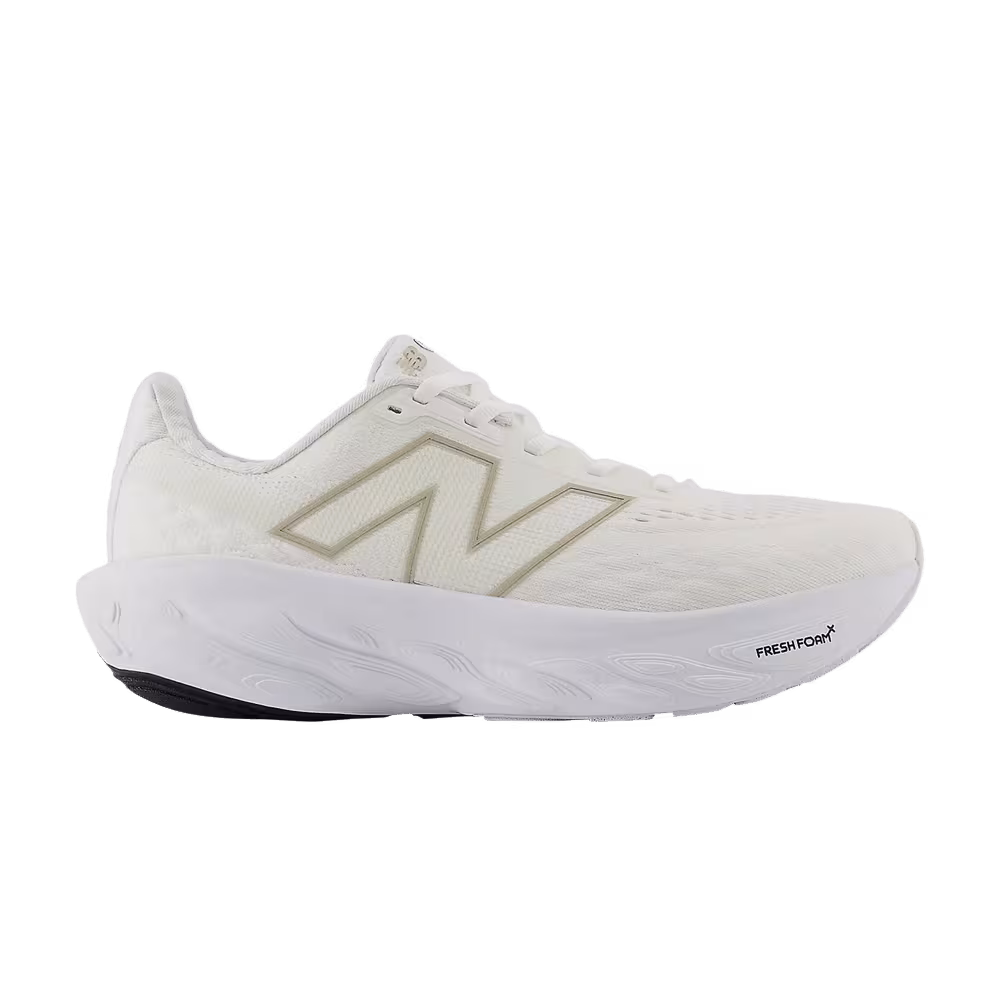 New Balance Women's Fresh Foam X 1080v14 Wide White Light Gold Metallic