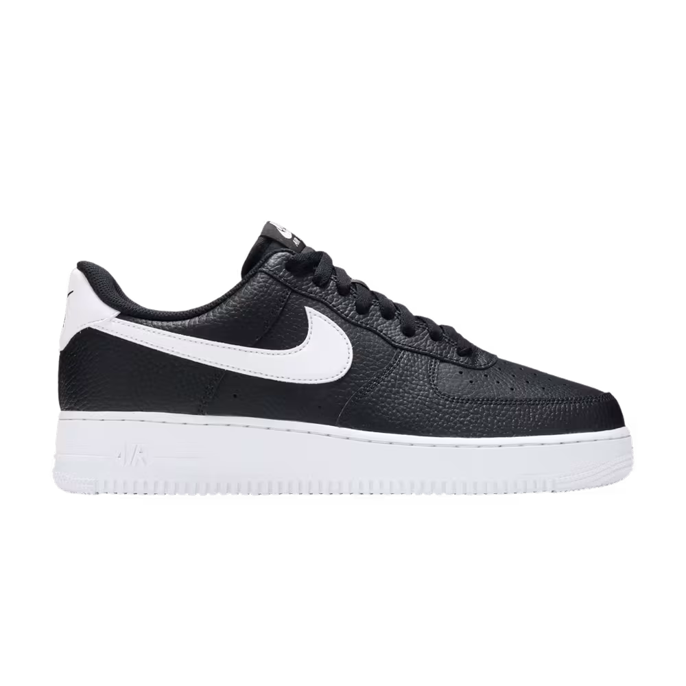 Nike Air Force 1 Black White Tumbled