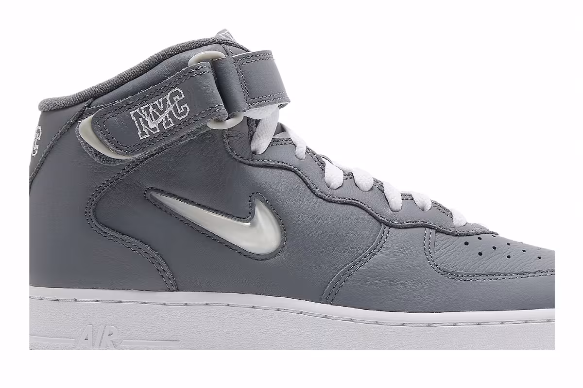 Nike Air Force 1 Mid Jewel QS NYC - Cool Grey, view 3