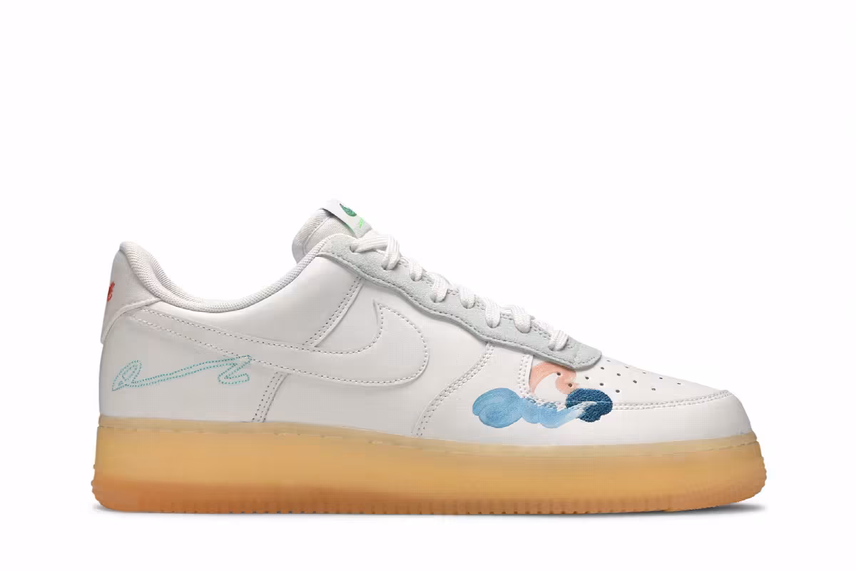Mayumi Yamase x Nike Air Force 1 Flyleather Earth Day, view 2