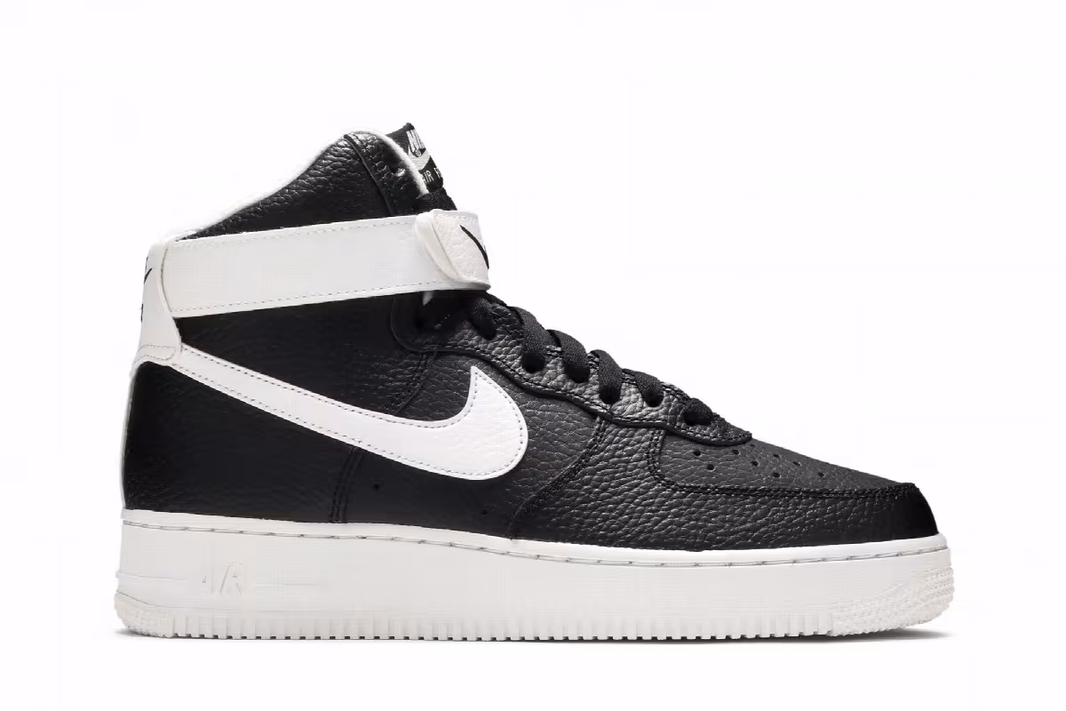 Nike Air Force 1 Black White, view 2