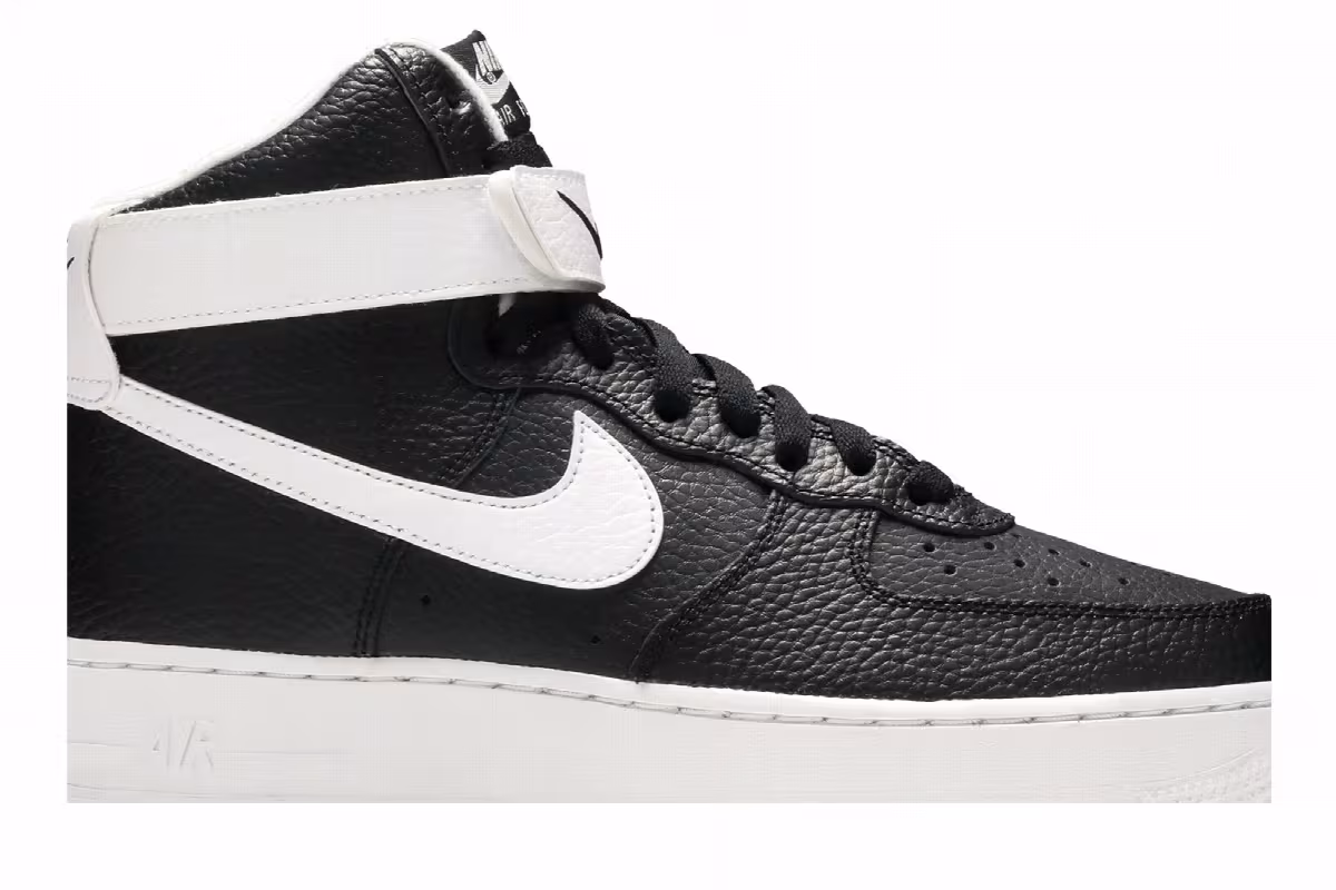 Nike Air Force 1 Black White, view 3