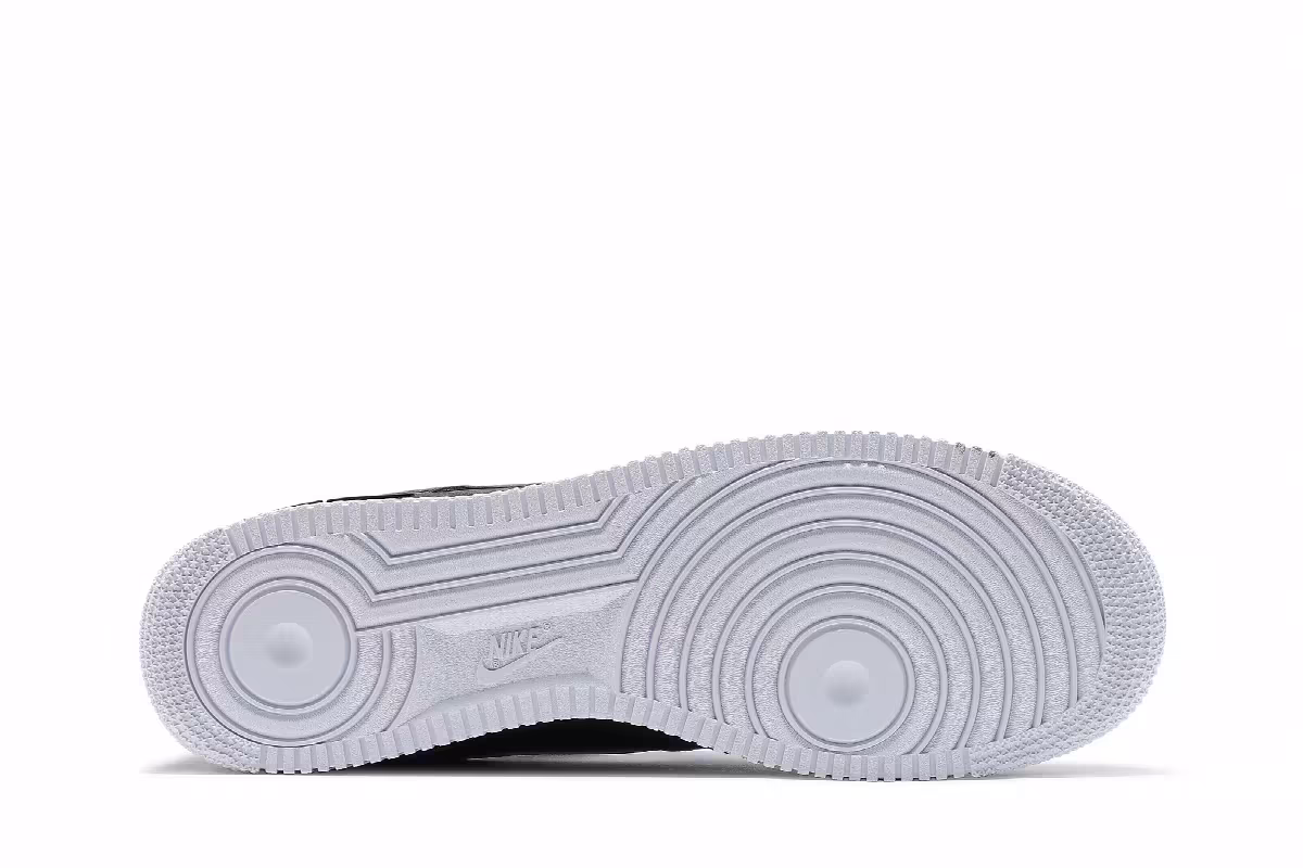 Nike Air Force 1 Black White Outsole, view 5