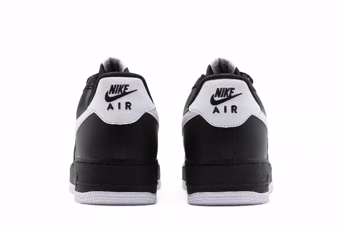 Nike Air Force 1 Black White Outsole, view 7