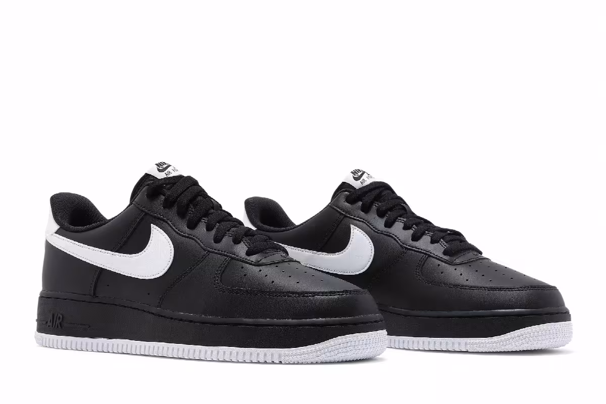 Nike Air Force 1 Black White Outsole, view 9