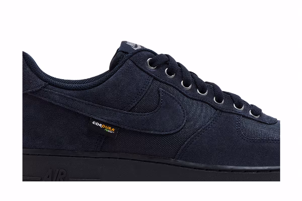 Nike Air Force 1 Dark Obsidian Cordura, view 3