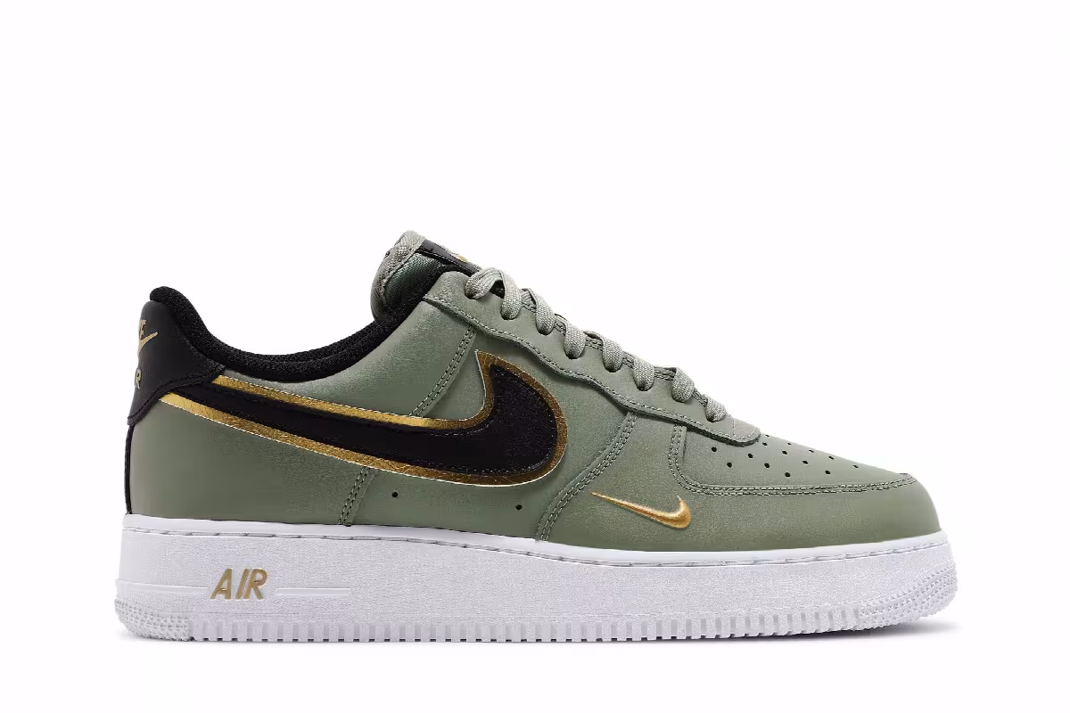 Nike Air Force 1 Metallic Swoosh Pack - Oil Green, view 2