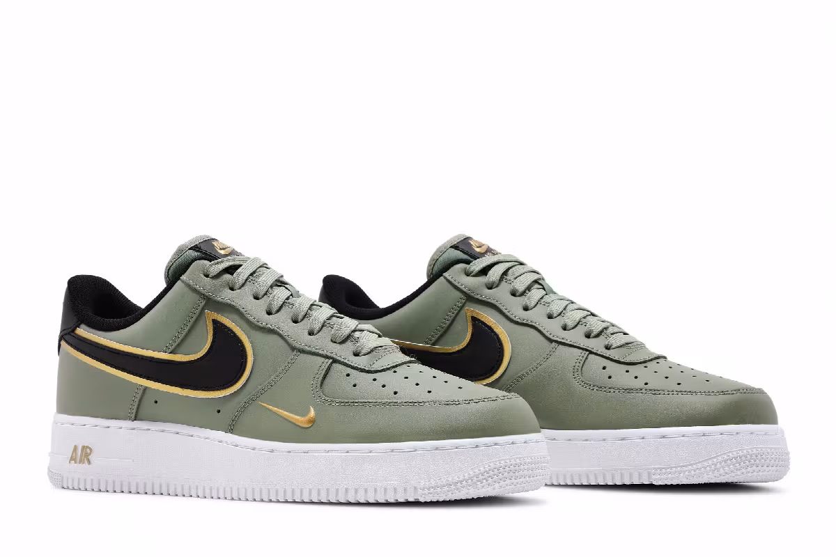 Nike Air Force 1 Metallic Swoosh Pack - Oil Green, view 9